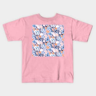 Pink Floral Garden Kids T-Shirt